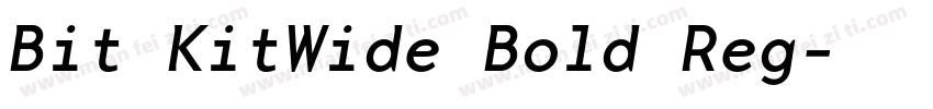 Bit KitWide Bold Reg字体转换